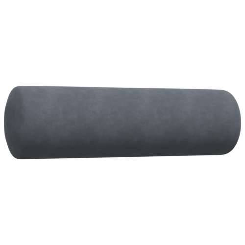 3-dijelni set sofa s jastucima tamnosivi baršunasti - Tamno siva s jastučićima Cijena