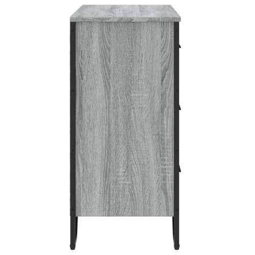 Komoda boja hrasta sonome 91 x 35,5 x 74,5 cm konstruirano drvo - Sivi hrast sonoma 1 Cijena