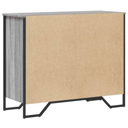 Komoda boja hrasta sonome 91 x 35,5 x 74,5 cm konstruirano drvo - Sivi hrast sonoma 1 Cijena