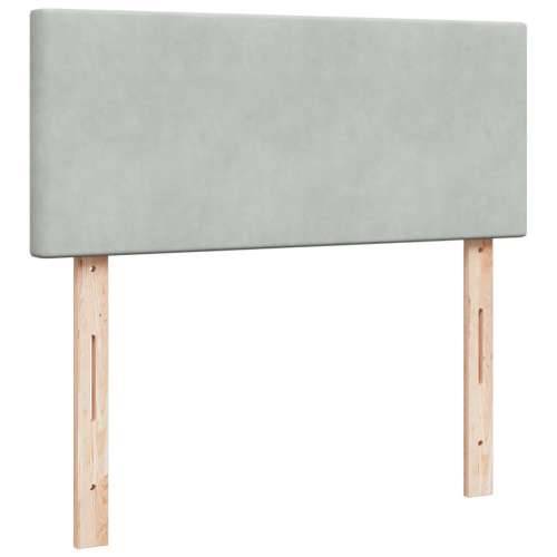 Box spring krevet s madracem svjetlosivi 120x200 cm baršunasti Svjetlosiva 120 x 200 cm Gladak dizajn Cijena