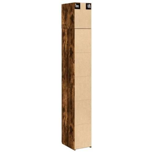 Uski ormarić za pohranu boja hrasta 30 x 42,5 x 225 cm drveni - Dimljeni hrast 1 Cijena