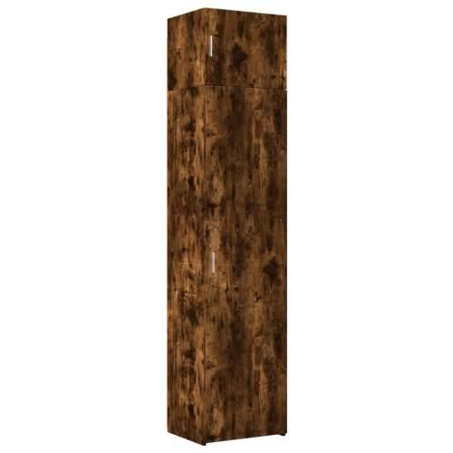 Uski ormarić za pohranu boja hrasta 50 x 42,5 x 225 cm drveni - Dimljeni hrast 1 Cijena