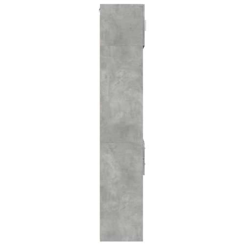 Uski ormarić za pohranu boja betona 50 x 42,5 x 225 cm drveni - Beton siva 1 Cijena