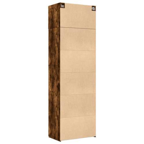 Ormarić za pohranu boja hrasta 70x42,5x225 cm konstruirano drvo - Dimljeni hrast 1 Cijena