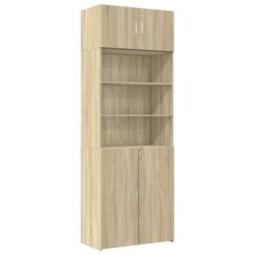 Ormarić za pohranu boja hrasta sonome 80 x 42,5 x 225 cm drveni - sonoma hrast 1 Cijena