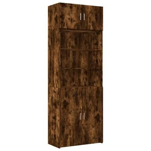 Ormarić za pohranu boja hrasta 80x42,5x225 cm konstruirano drvo Dimljeni hrast 1 Cijena