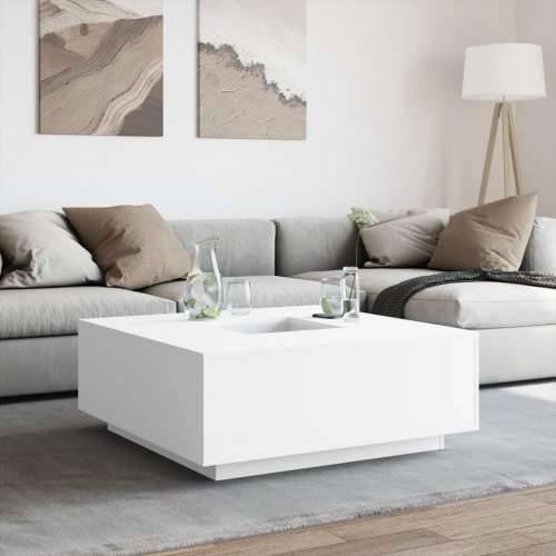 Stolić za kavu bijeli 100 x 100 x 40 cm od konstruiranog drva - Bijela 1 Cijena