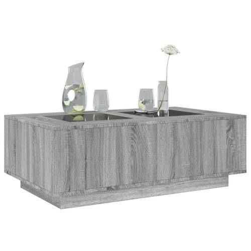 Stolić s beskonačnim LED svjetlima boja hrasta 116x69x40 cm - Sivi hrast sonoma 116 x 69 x 40 cm 1 Cijena