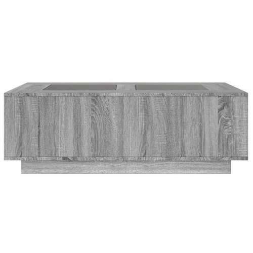 Stolić s beskonačnim LED svjetlima boja hrasta 116x69x40 cm - Sivi hrast sonoma 116 x 69 x 40 cm 1 Cijena