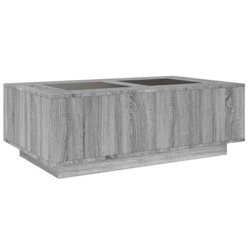 Stolić s beskonačnim LED svjetlima boja hrasta 116x69x40 cm - Sivi hrast sonoma 116 x 69 x 40 cm 1 Cijena