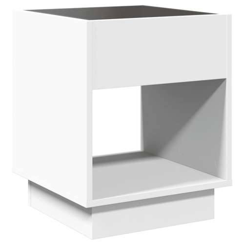 Noćni ormarić s beskonačnim LED svjetlima bijeli 40x40x50 cm - Bijela 40 x 40 x 50 cm 1 Cijena