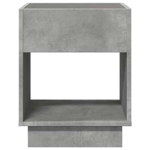 Noćni ormarić s beskonačnim LED siva boja betona 40x40x50 cm - Beton siva 40 x 40 x 50 cm 1 Cijena