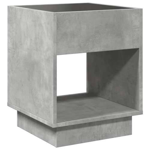 Noćni ormarić s beskonačnim LED siva boja betona 40x40x50 cm - Beton siva 40 x 40 x 50 cm 1 Cijena