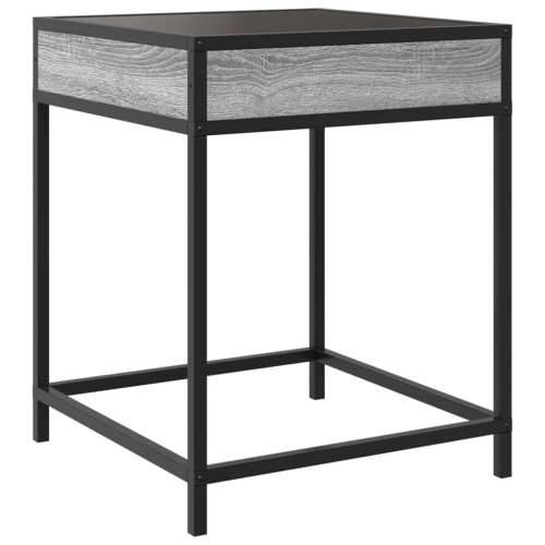 Noćni ormarić s beskonačnim LED boja hrasta 40 x 40 x 51 cm - Sivi hrast sonoma 1 Cijena