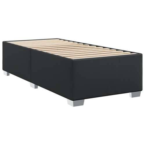 Krevet s oprugama i madracem crni 100x200 cm od umjetne kože - Crna 100 x 200 cm gumbi Cijena