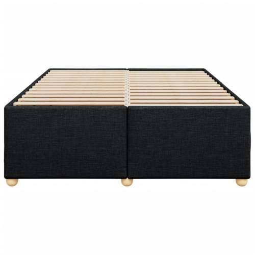 Okvir za krevet bez madraca crni 140 x 190 cm od tkanine - Crna 140 x 190 cm Cijena