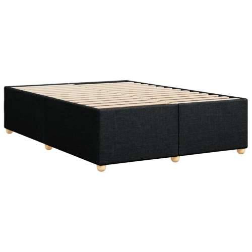 Okvir za krevet bez madraca crni 140 x 190 cm od tkanine - Crna 140 x 190 cm Cijena