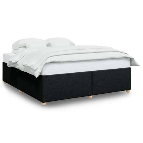 Okvir za krevet bez madraca crni 200x200 cm od tkanine - Crna 200 x 200 cm Cijena