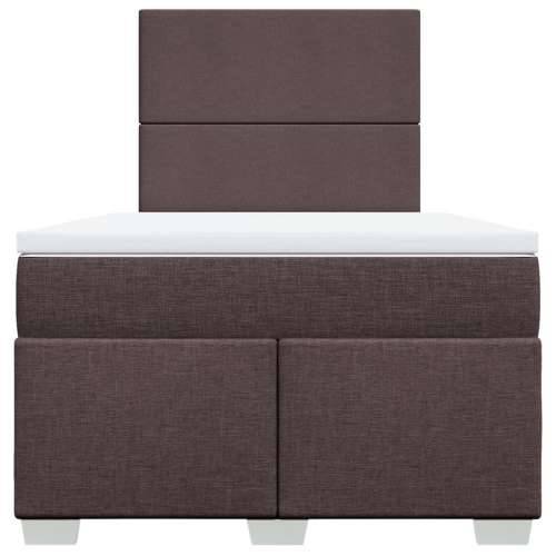 Krevet box spring s madracem tamnosmeđi 120 x 190 cm od tkanine - Tamno smeđa 120 x 190 cm Gladak dizajn Cijena