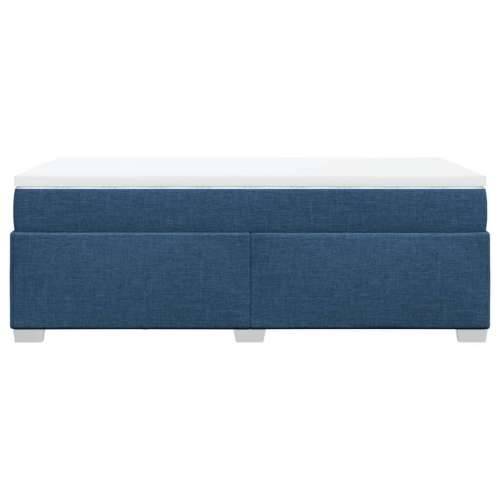 Krevet s oprugama i madracem plavi 90 x 200 cm od tkanine - Plava 90 x 200 cm Cijena