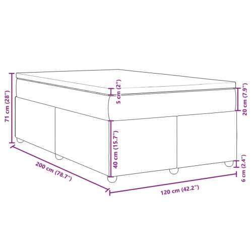 Krevet s oprugama i madracem crni 120 x 200cm od tkanine - Crna 120 x 200 cm Cijena
