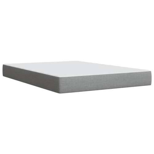 Krevet box spring s madracem svjetlosivi 140x200 cm od tkanine Svjetlosiva 140 x 200 cm Gladak dizajn Cijena