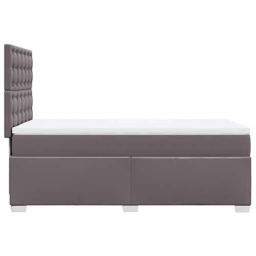 Krevet s oprugama i madracem sivi 90 x 190 cm od umjetne kože - Siva 90 x 190 cm gumbi Cijena