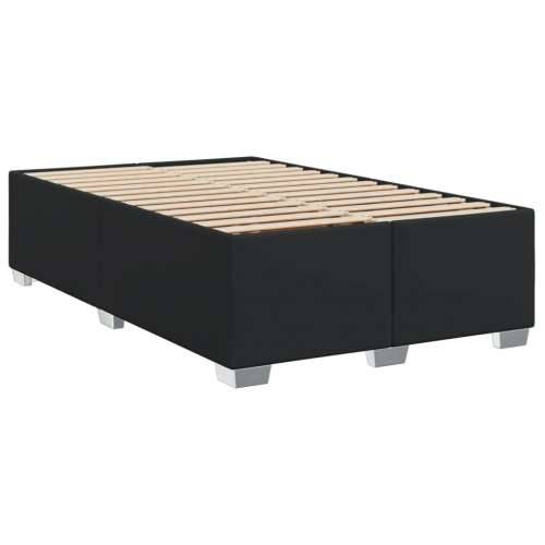 Krevet s oprugama i madracem crni 120 x 200 cm od umjetne kože - Crna 120 x 200 cm gumbi Cijena
