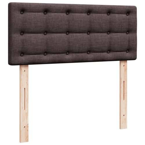 Krevet box spring s madracem tamnosmeđi 120 x 190 cm od tkanine - Tamno smeđa 120 x 190 cm gumbi Cijena