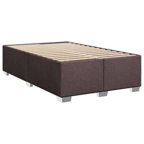 Krevet box spring s madracem tamnosmeđi 120 x 190 cm od tkanine - Tamno smeđa 120 x 190 cm gumbi Cijena