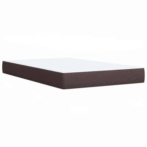 Krevet box spring s madracem tamnosmeđi 120 x 190 cm od tkanine - Tamno smeđa 120 x 190 cm gumbi Cijena