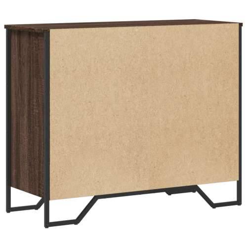 Komoda smeđa boja hrasta 91x35,5x74,5 cm konstruirano drvo - Smeđi hrast 1 Cijena