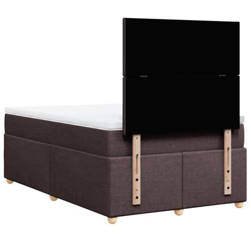 Krevet box spring s madracem tamnosmeđi 120 x 190 cm od tkanine - Tamno smeđa 120 x 190 cm Gladak dizajn Cijena