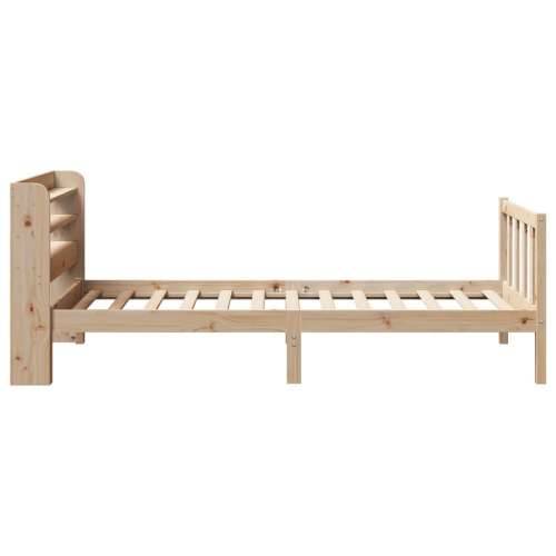 Okvir kreveta bez madraca 75 x 190 cm od masivne borovine - Prirodna 75 x 190 cm Cijena