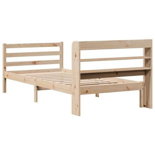 Okvir kreveta s uzglavljem 75x190 cm od borovine - Prirodna 75 x 190 cm Cijena