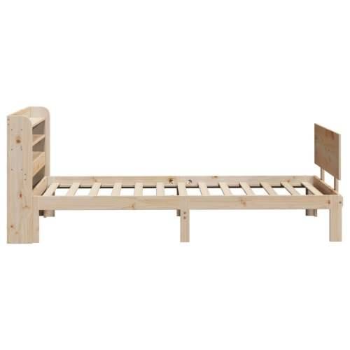 Okvir kreveta s uzglavljem 90 x 200 cm od masivne borovine - Prirodna 90 x 200 cm Cijena