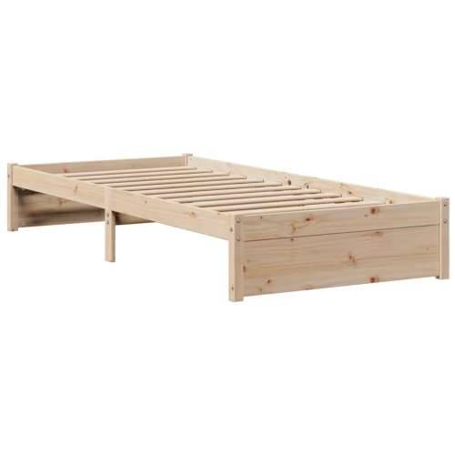Okvir kreveta s uzglavljem 90 x 200 cm od masivne borovine - Prirodna 90 x 200 cm Cijena