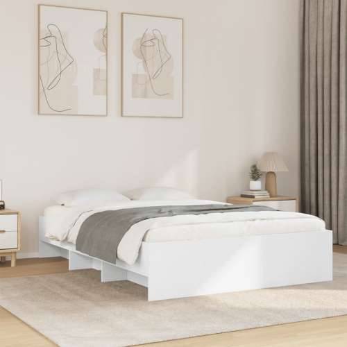Okvir za krevet bijeli 135x190 cm konstruirano drvo - Bijela 135 x 190 cm Cijena