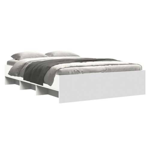 Okvir za krevet bijeli 135x190 cm konstruirano drvo - Bijela 135 x 190 cm Cijena