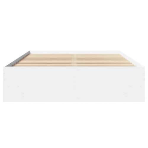 Okvir za krevet bijeli 135x190 cm konstruirano drvo - Bijela 135 x 190 cm Cijena