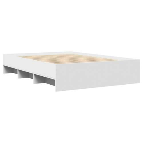 Okvir za krevet bijeli 135x190 cm konstruirano drvo - Bijela 135 x 190 cm Cijena