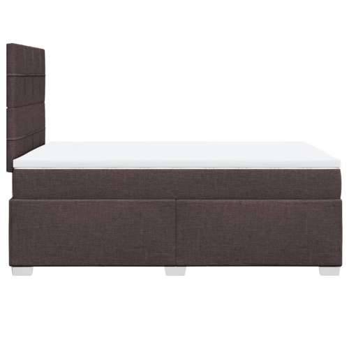 Krevet box spring s madracem tamnosmeđi 120 x 190 cm od tkanine - Tamno smeđa 120 x 190 cm Blok s kvadratima Cijena