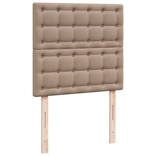 Krevet s oprugama i madrac cappuccino 80x200 cm od umjetne kože Boja cappuccina 80 x 200 cm gumbi Cijena