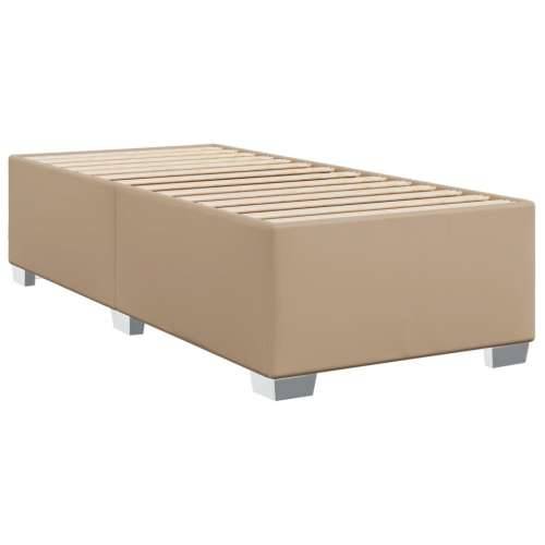 Krevet s oprugama i madrac cappuccino 80x200 cm od umjetne kože Boja cappuccina 80 x 200 cm gumbi Cijena