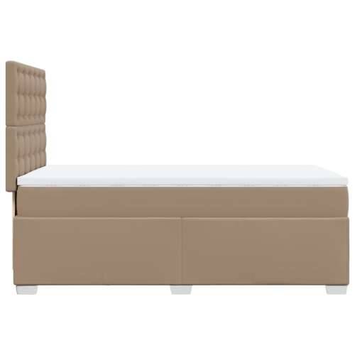 Krevet s oprugama i madrac cappuccino 80x200 cm od umjetne kože Boja cappuccina 80 x 200 cm gumbi Cijena