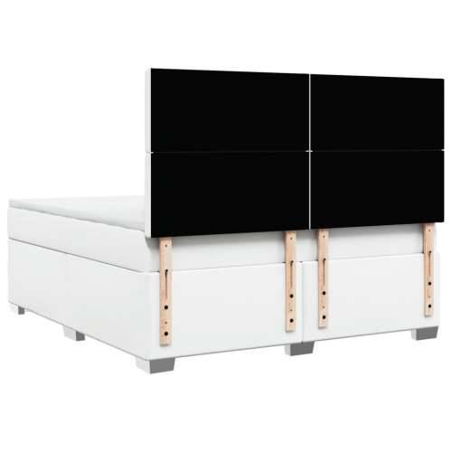 Krevet s oprugama i madracem crni 180 x 200 cm od umjetne kože - Crna 180 x 200 cm gumbi Cijena