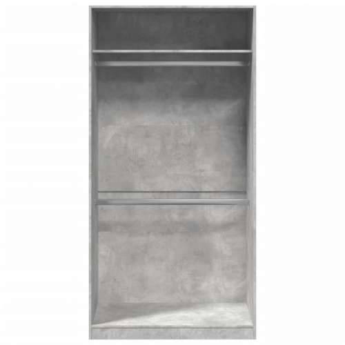 Ormar siva boja betona 100 x 50 x 200 cm od konstruiranog drva - Beton siva 100 x 50 x 200 cm 1 1 polica Cijena