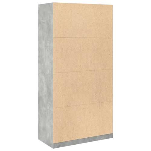 Ormar siva boja betona 100 x 50 x 200 cm od konstruiranog drva - Beton siva 100 x 50 x 200 cm 1 1 polica Cijena
