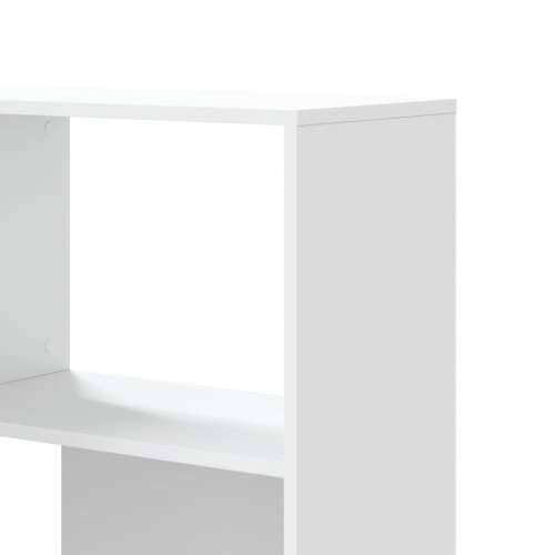 Kutni regal za knjige s 4 razine bijeli 85 x 85 x 140 cm drveni - Bijela 1 Cijena