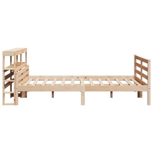 Okvir za krevet s uzglavljem 150 x 200 cm borovina - Prirodna 150 x 200 cm Cijena
